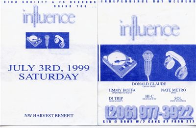 High Society & FS Records - Influence (NW Harvest Benefit)