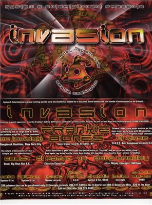 System 6 Entertainment presents Invasion