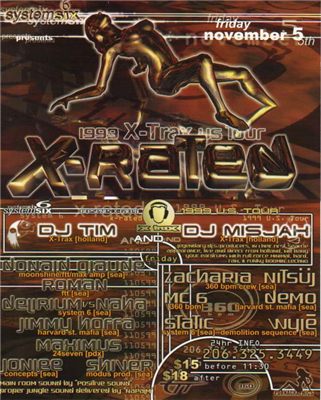 System 6 presents X-Rated - 1999 X-Trax US Tour