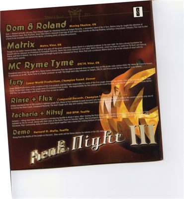 Freak Night III (insert)