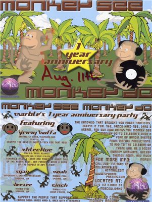 Marble's Monkey See Monkey Do 1 Year Anniversary