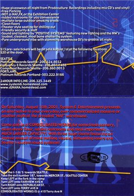 System 6 - The Sixth Dimension (back)