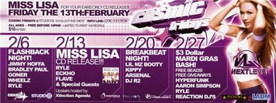 Next Level - Cosmic Fridays February (Miss Lisa CD release)