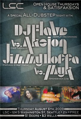 LSC Open House Thursdays & Satisfaksion - All-Dubstep night