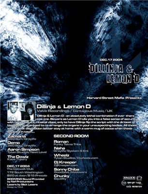 Harvard Street Mafia presents Dillinja & Lemon D