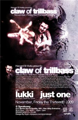 Harvard St Mafia - Claw of Trillbass (front+back)