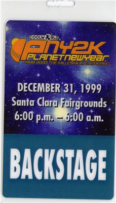 Backstage badge - Coolworld Planet New Year PNY2K