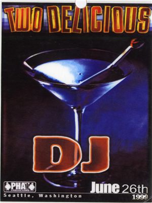 DJ badge - Two Delicious (Phat Productions)