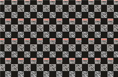 Harvard St Mafia / Dub War membership card (front pattern)